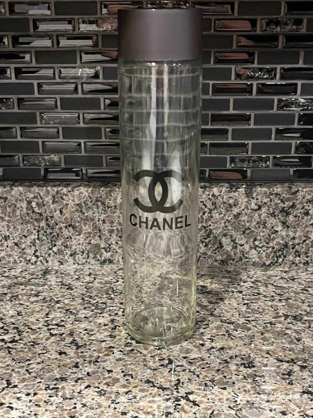 Tall Glass Water Bottle 16oz